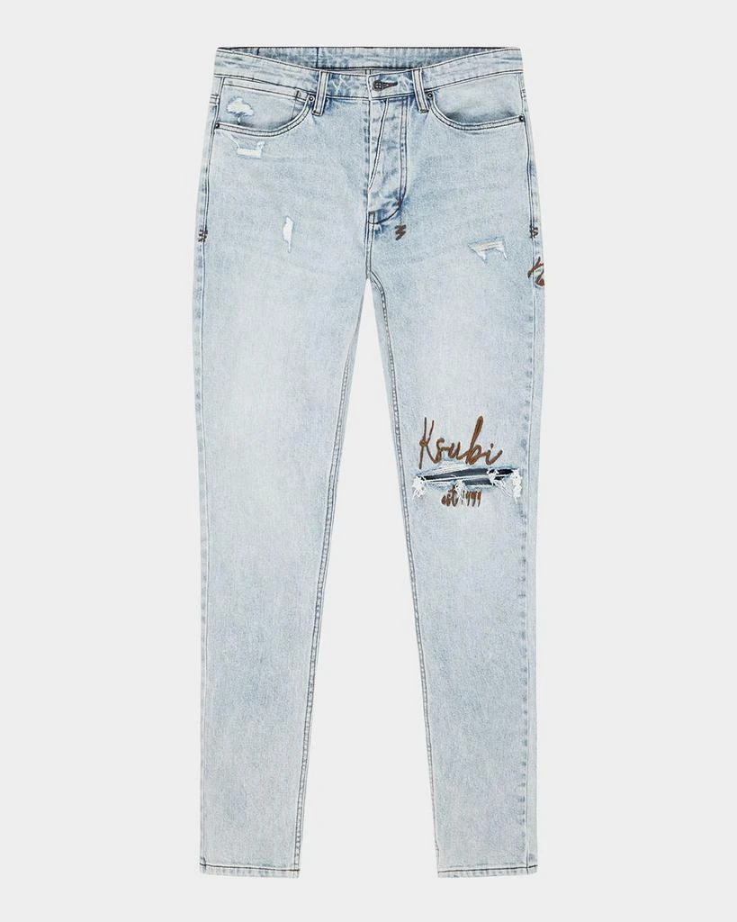 Ksubi Men's Van Winkle Frost Blue Arch Skinny Jeans 1