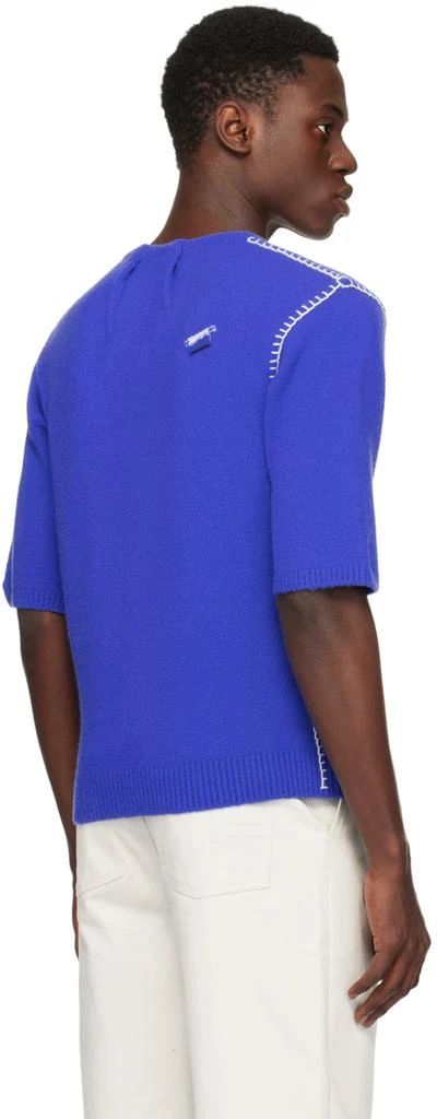 ADER error Blue Blanket Stitch Cardigan 3