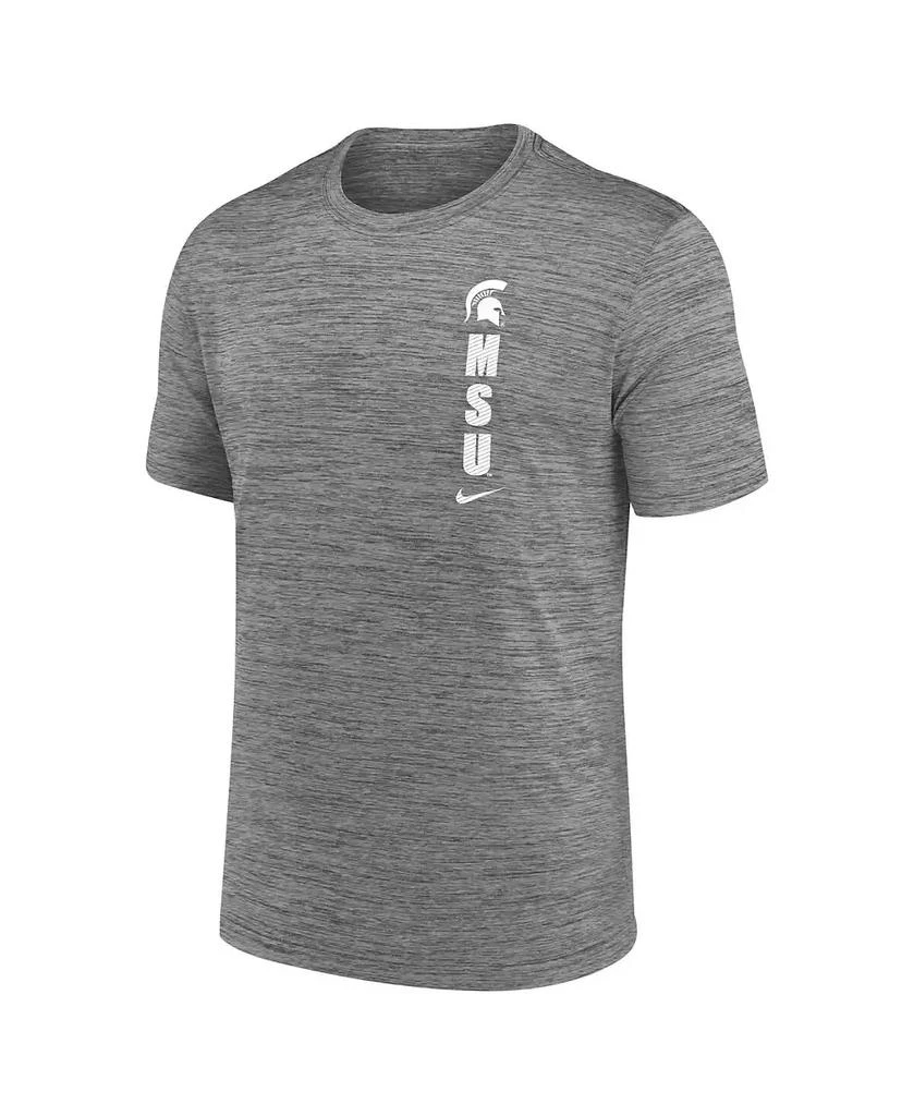 NIKE Big Boys and Girls Gray Michigan State Spartans Velocity T-Shirt 3