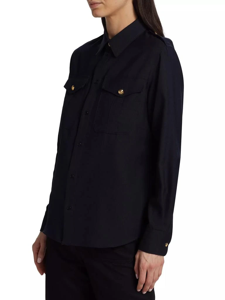 Nili Lotan Jeanette Wool Shirt 4