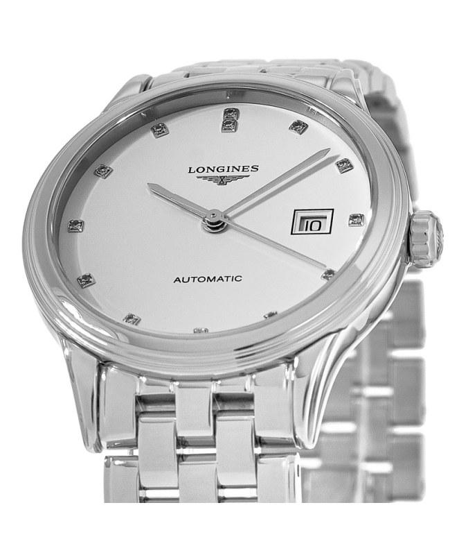 Longines Longines Flagship Automatic White Diamond Dial Steel Women's Watch L4.374.4.27.6