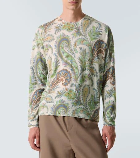 ETRO Paisley silk and cashmere sweater 3