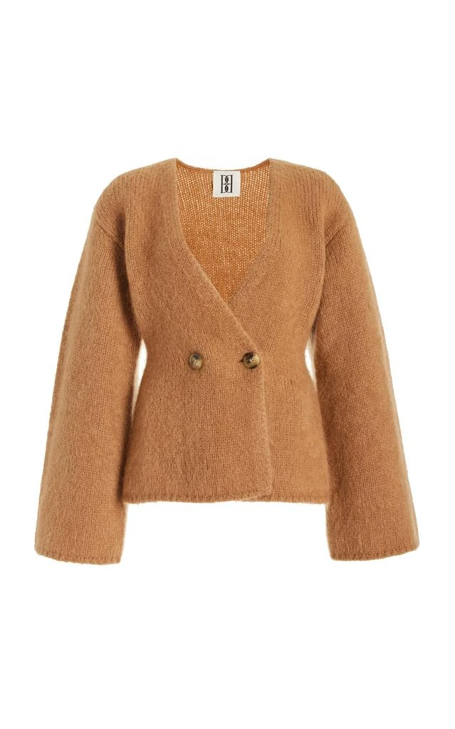 By Malene Birger By Malene Birger - Exclusive Double-Breasted Wool-Mohair Cardigan - Brown - M - Moda Operandi 1