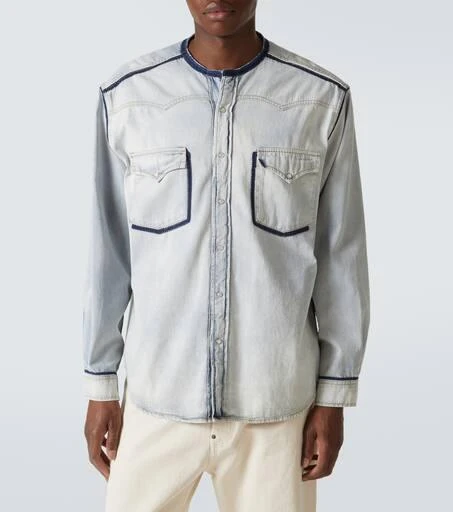 MAISON MARGIELA Embellished denim overshirt 3