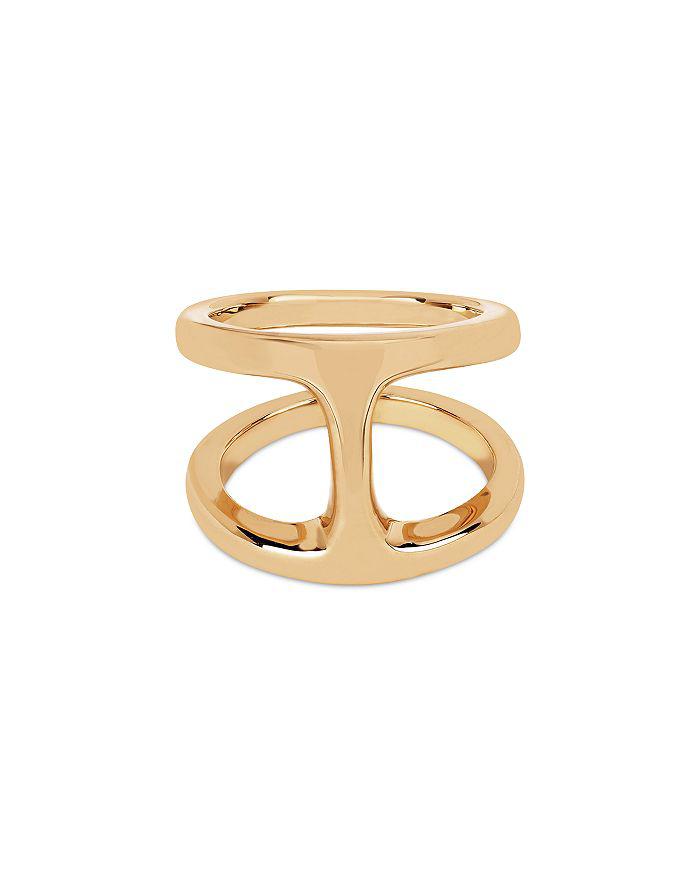 Hoorsenbuhs 18K Yellow Gold Phantom Double Row Statement Ring