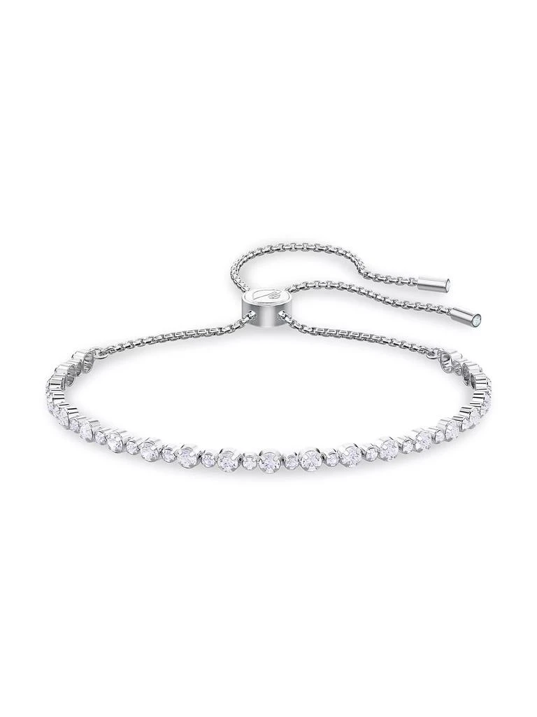 Swarovski Matrix Swarovski Crystal Rhodium-Plated Trilogy Bracelet 1