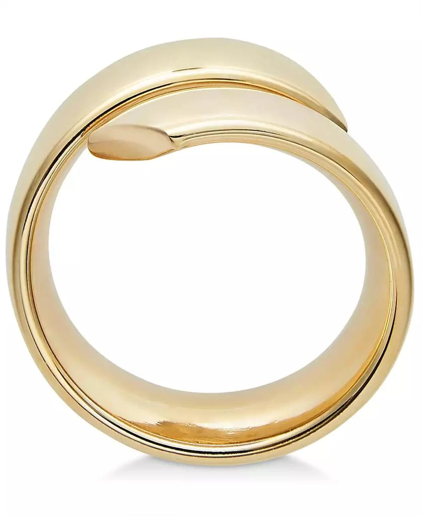 Italian Gold Bypass Ring in 14k Yellow Gold and 14k White Gold 5