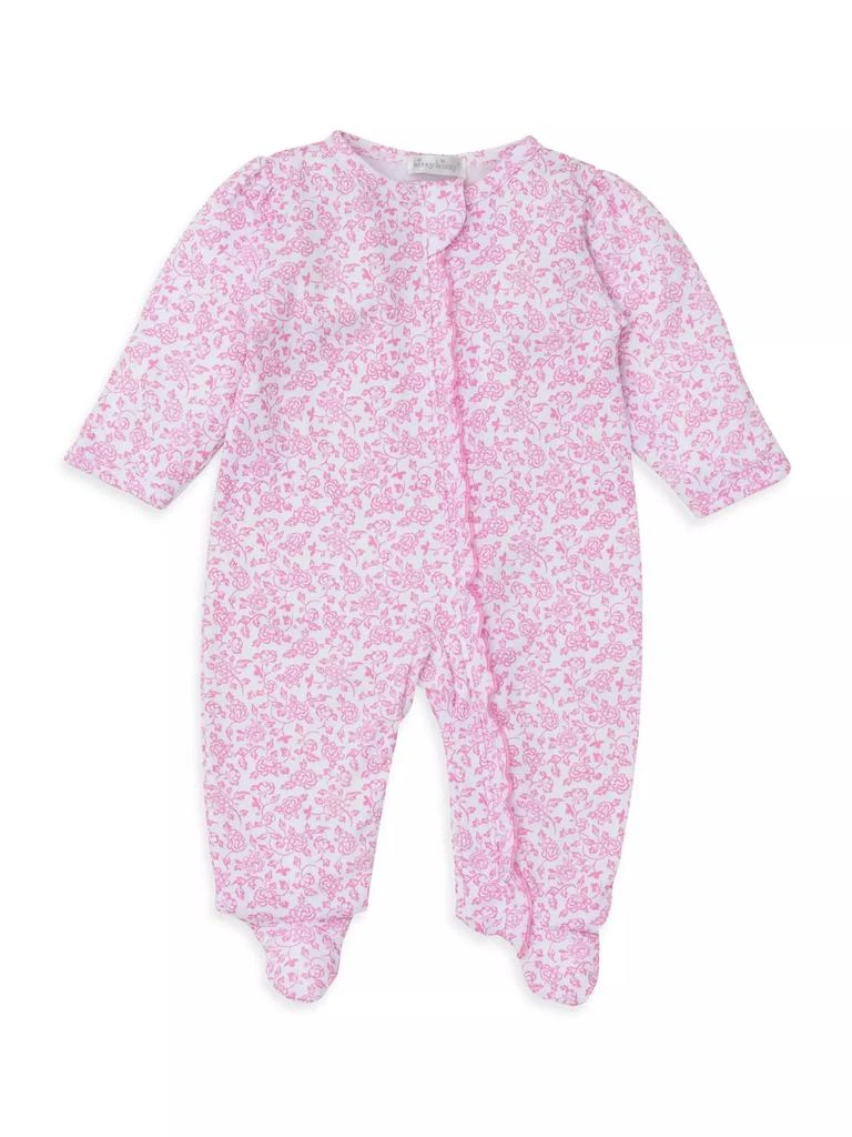 Kissy Kissy Baby Girl's Floral Zip Cotton Footie 1