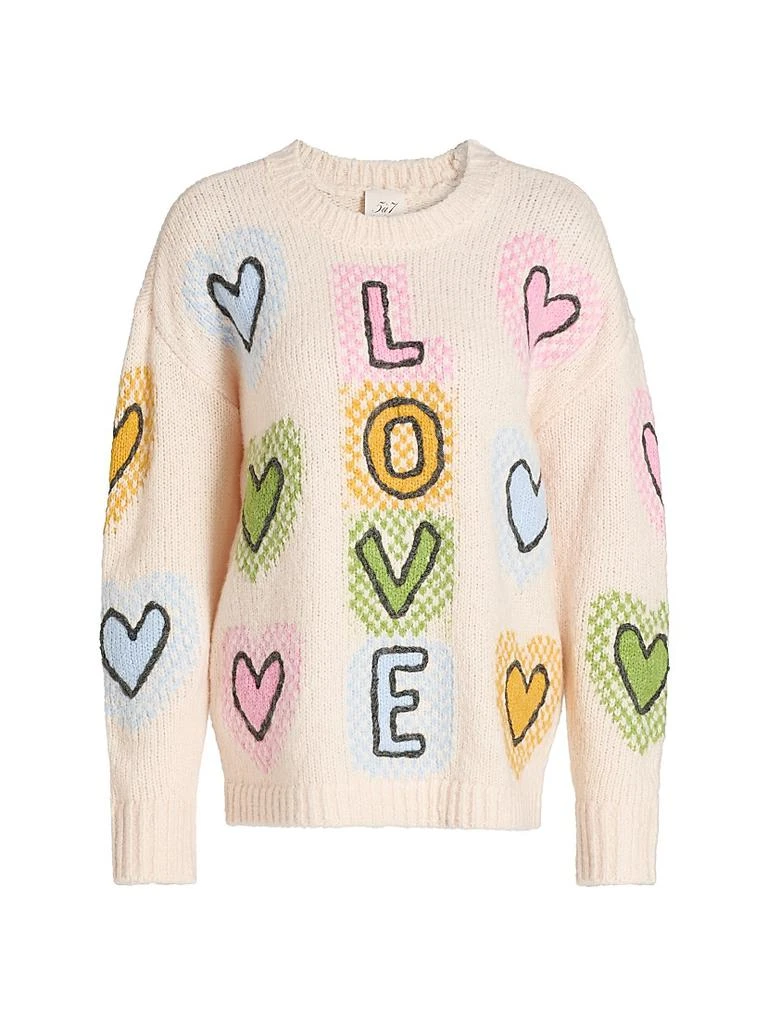 Cinq à Sept Love Cotton-Blend Crewneck Sweater