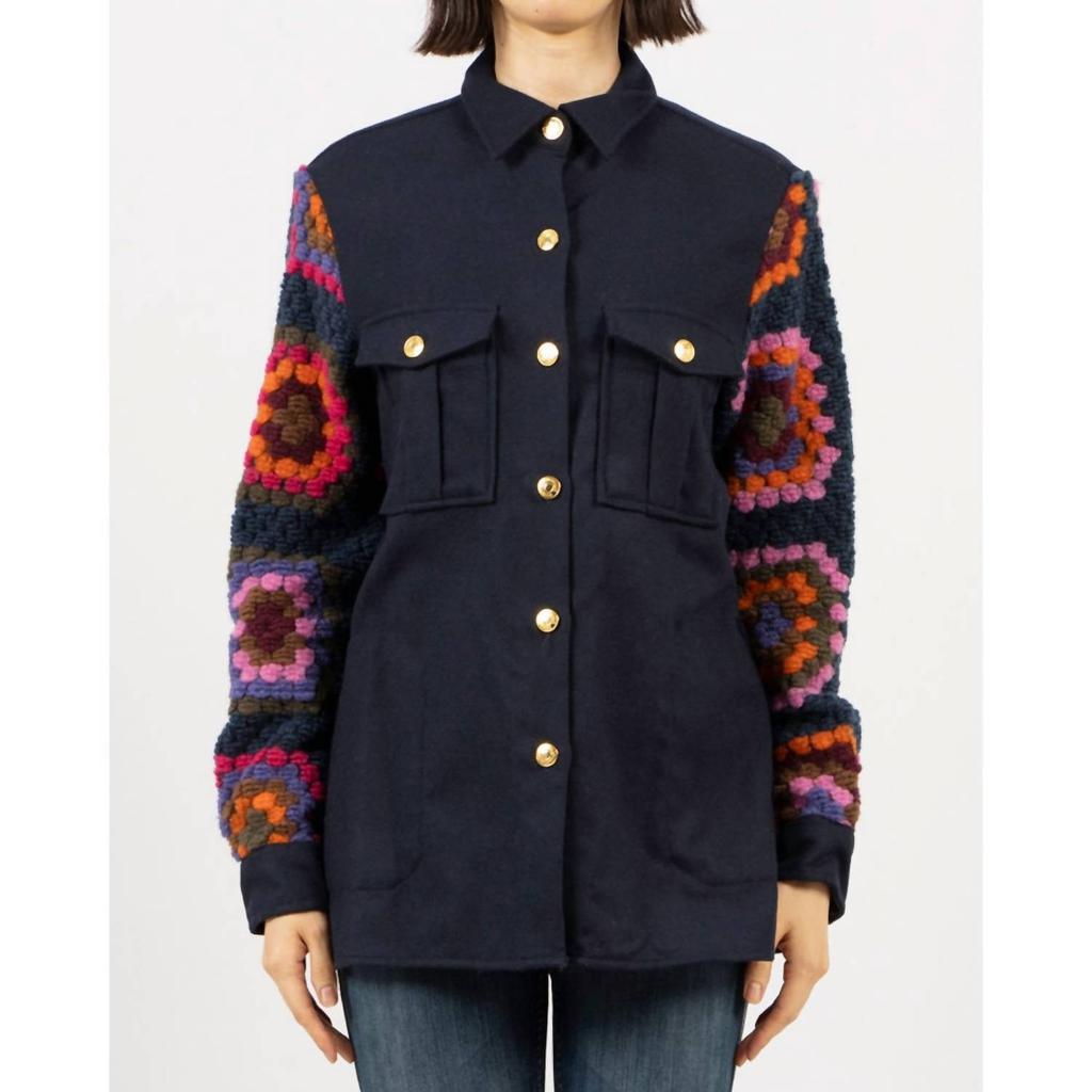 VILAGALLO Vilagallo - Crochet Shirt Jacket