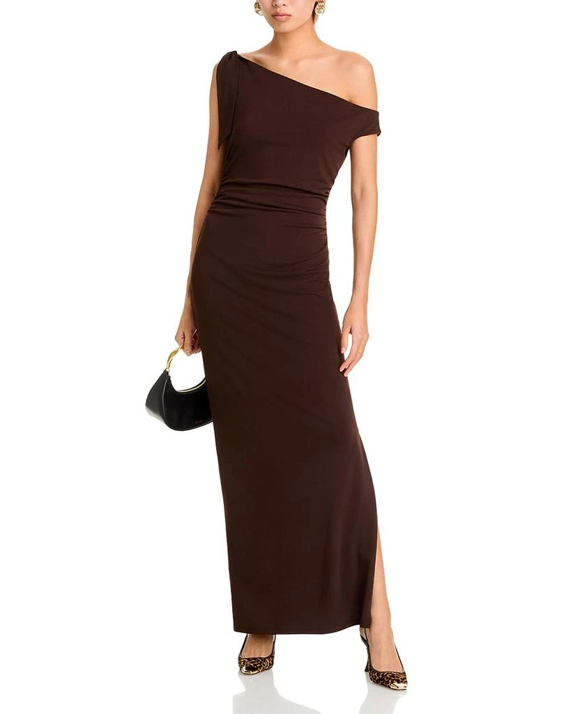 Wayf Say Less Ruched Midi Dress 3