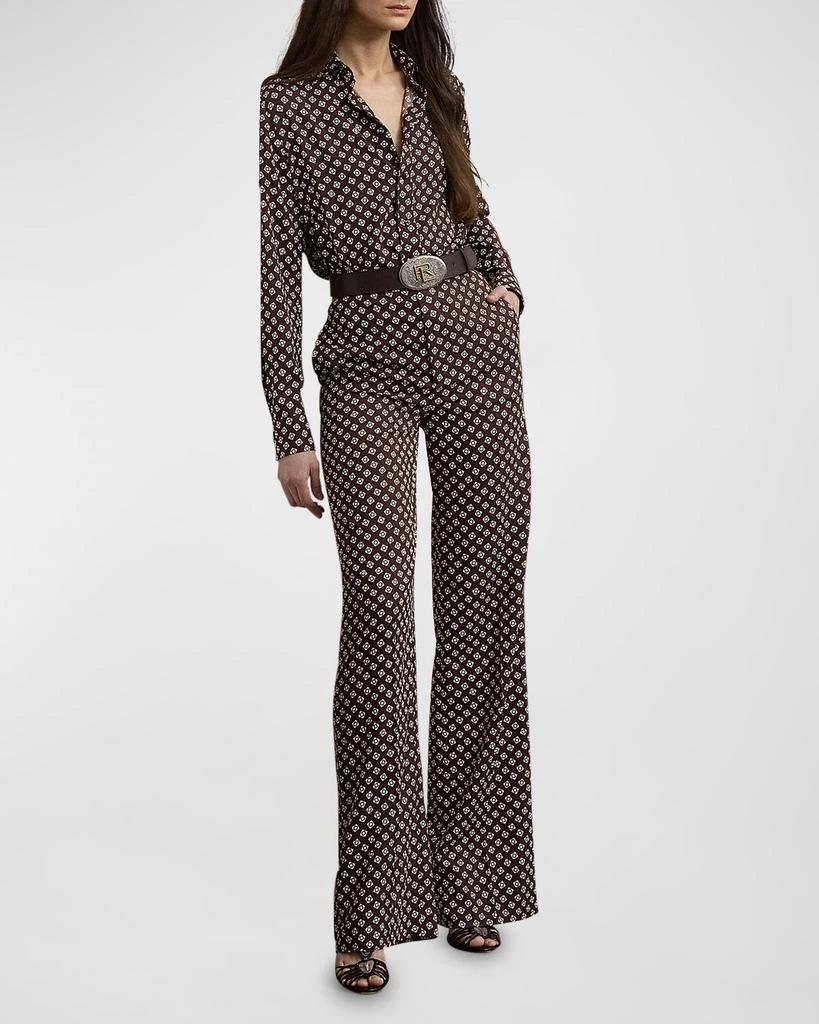 Ralph Lauren Printed Silk Button-Down Shirt 2