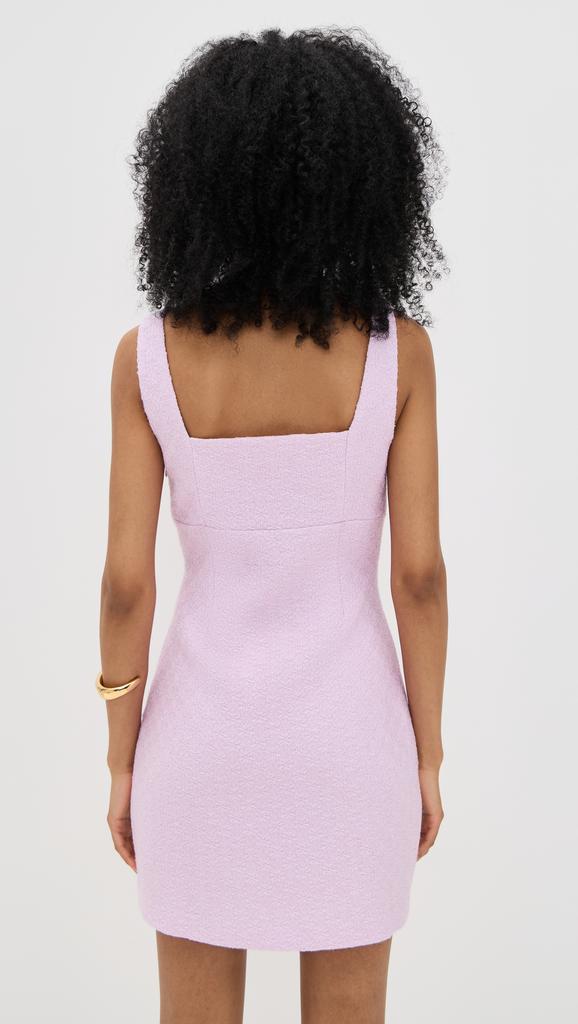 Endless Rose Square Neck Tweed Mini Dress
