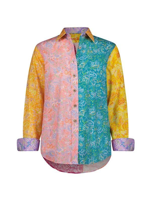 Robert Graham Carrie Jacobean Colorblock Shirt 5