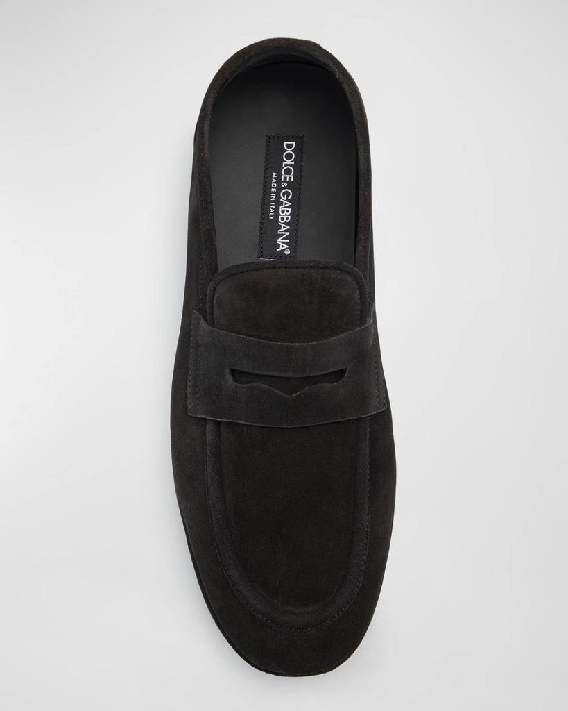 Dolce & Gabbana Men's Formale Suede Penny Loafers 5