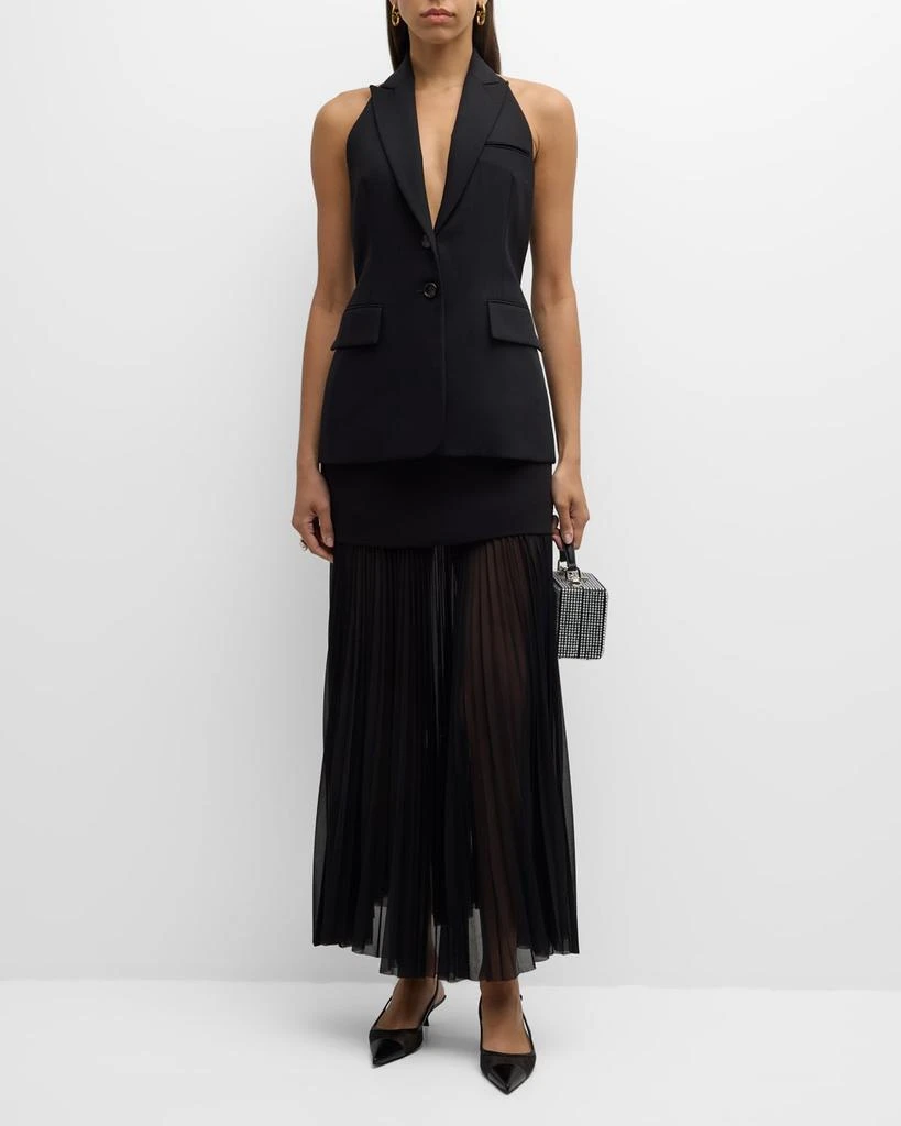 A.L.C. Willa Pleated Drop-Waist Skirt 3