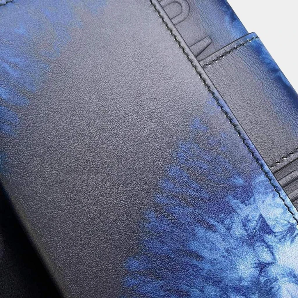 Dior Dior Blue Leather Graphic Print 30 Montaigne Box Bag 5