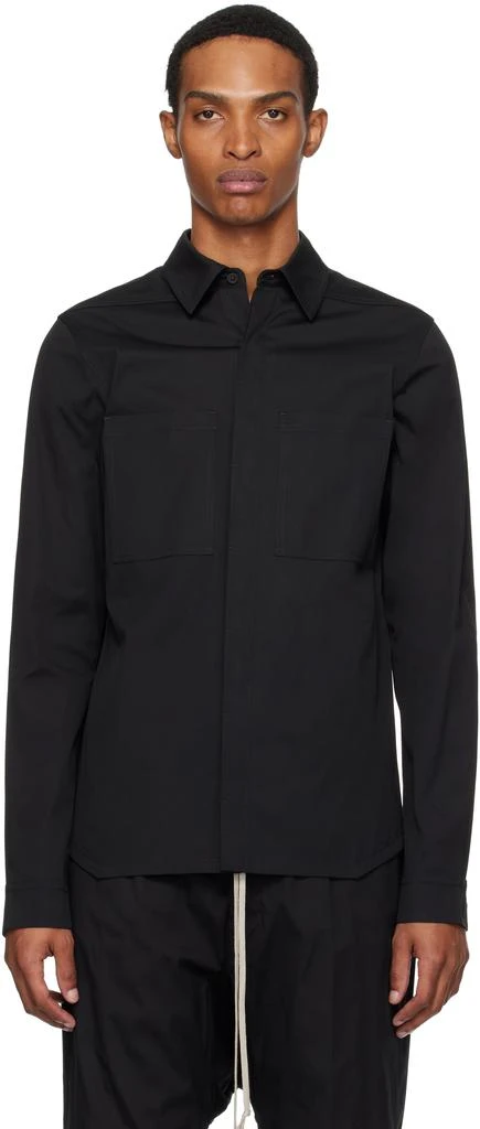 Rick Owens Black Concordians Work Shirt 1