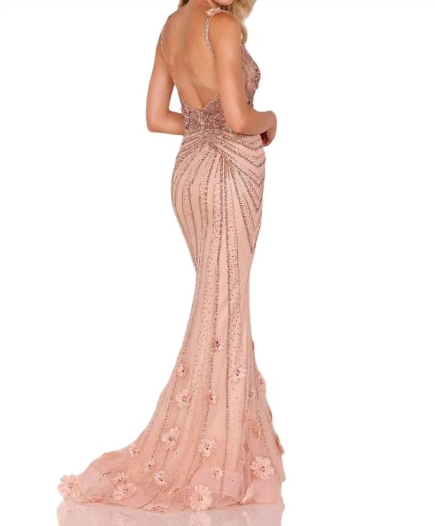 Terani Couture Terani Couture - SLEEVELESS FLORAL LACE GOWN 2
