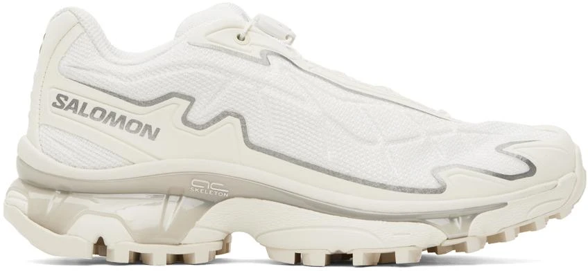 Salomon White & Silver XT-Slate Sneakers 1