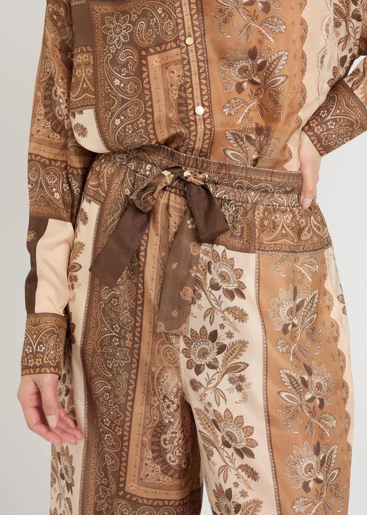 Zimmermann Lucky printed silk trousers 5