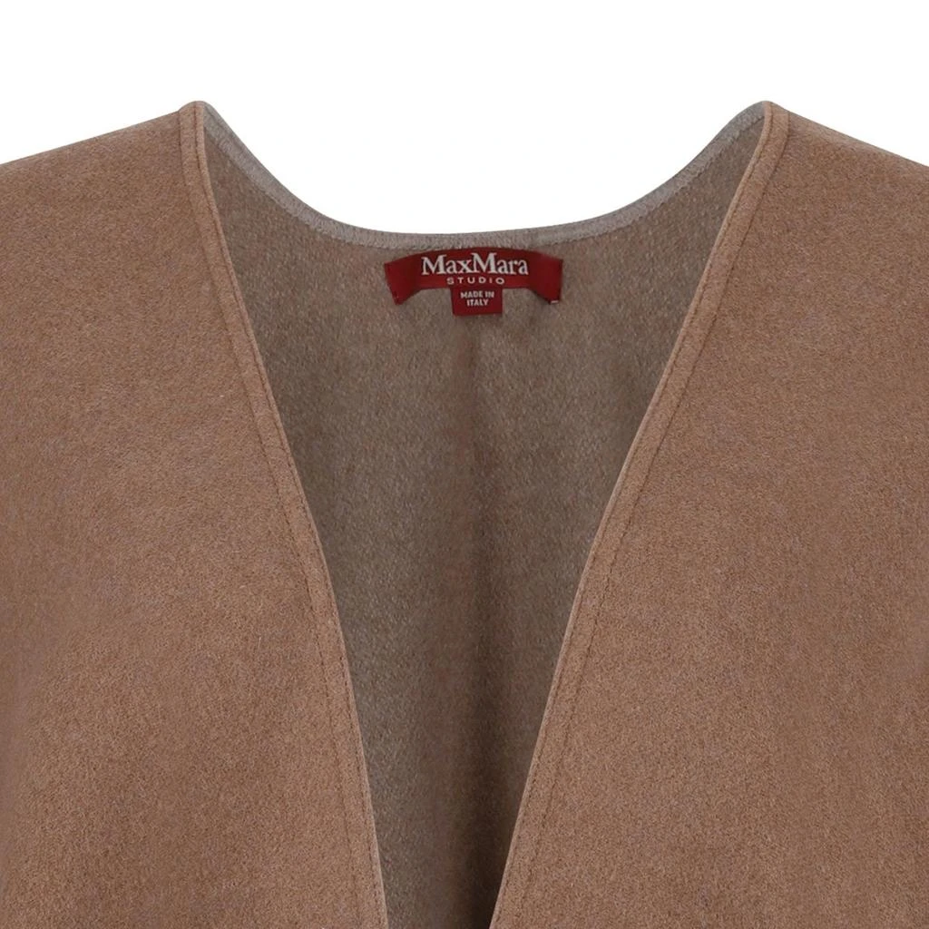 Max Mara Max Mara Studio Hildestd Fringed Edge Cape 3