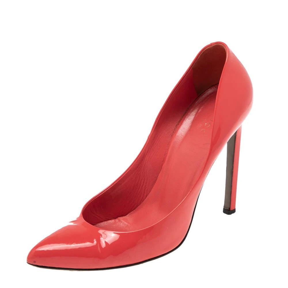 Gucci Gucci Red Patent Leather Pointed Toe Pumps Size 39 1