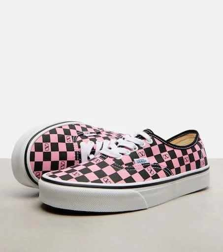 Valentino and Vans VLogo checked sneakers 5