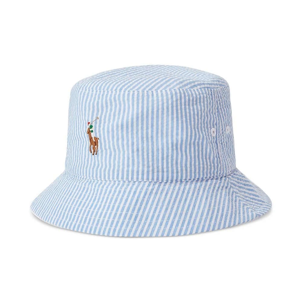 Polo Ralph Lauren Men's Reversible Seersucker Bucket Hat 1