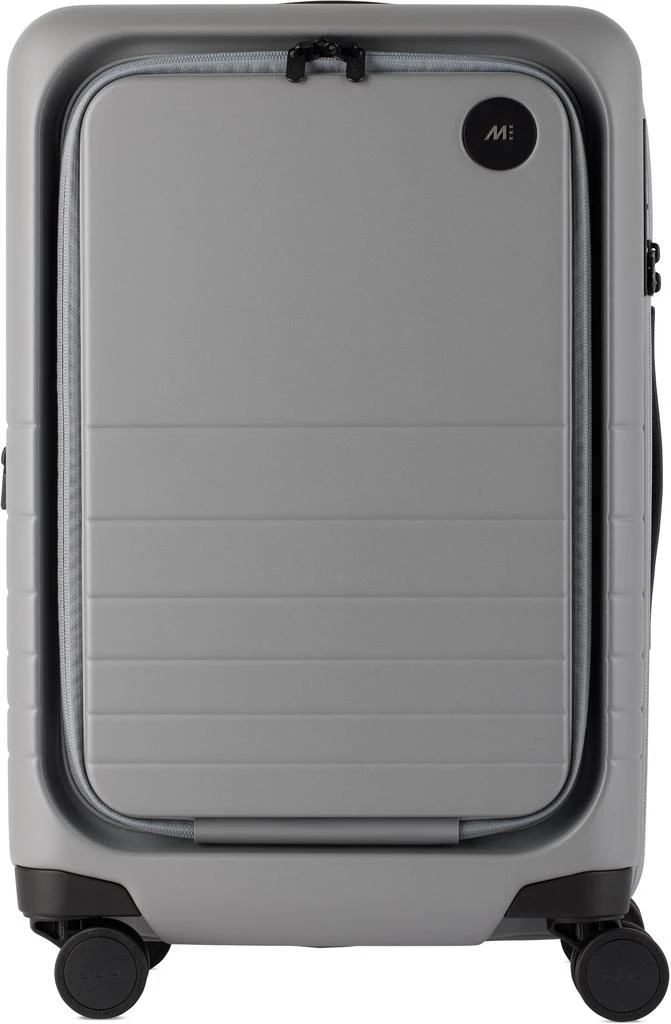 Monos Gray Expandable Carry-On Pro Suitcase