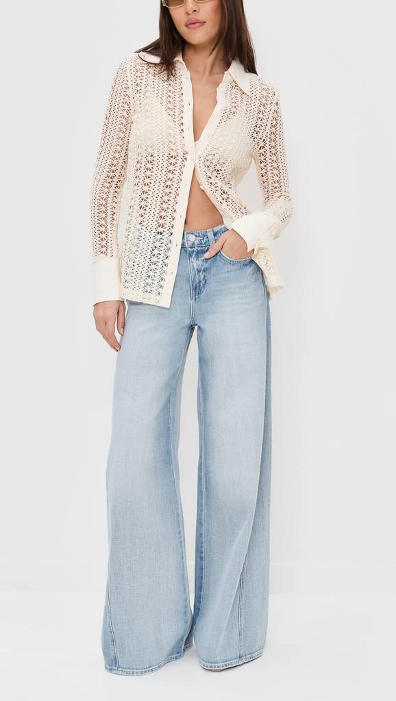 LAGENCE Beau T-Seam Wide Leg Jeans 4