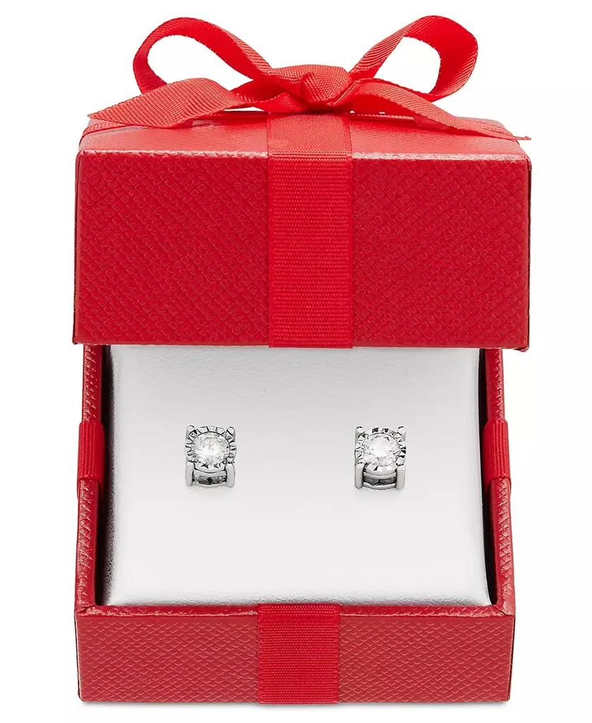 TruMiracle Diamond Stud Earrings (1 ct. t.w.) in 14k White, Yellow or Rose Gold 2