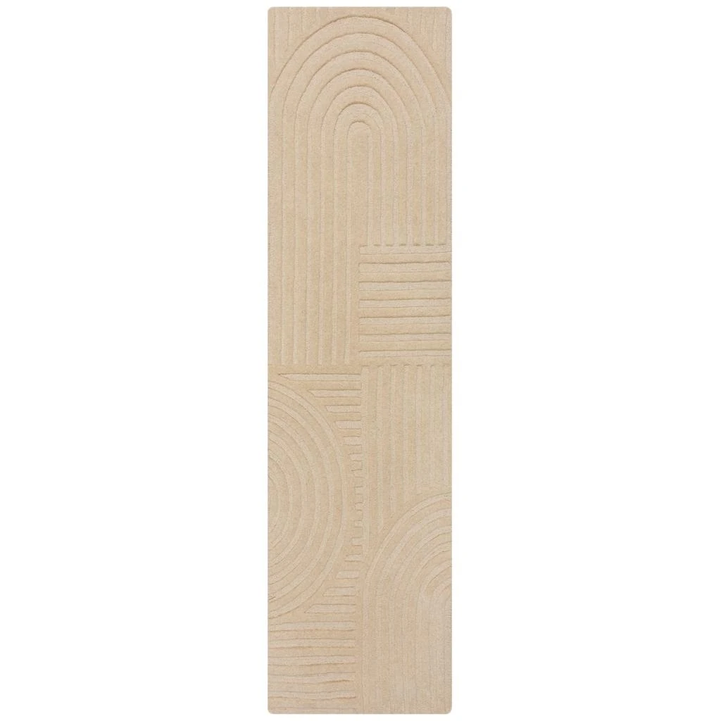 Flair Rugs Tapis Zen Garden En Laine De Couloir - Naturel 2