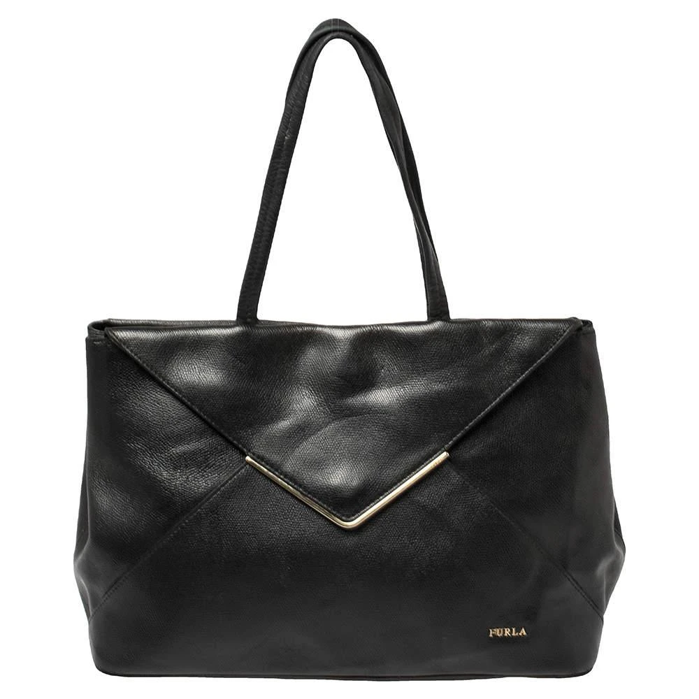 Furla Furla Black Leather Kelis Tote 1