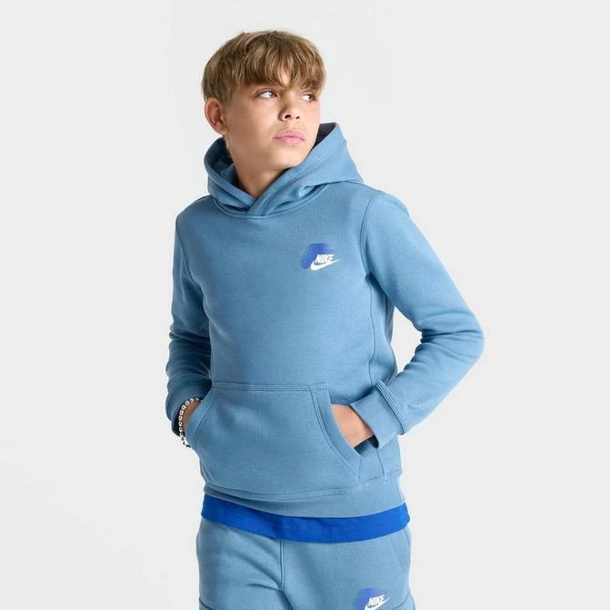 NIKE Kids' Nike Sportswear Standard Issue Fleece Pullover Hoodie 1