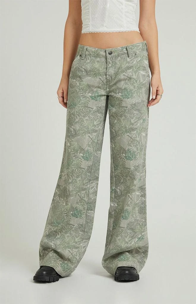 PacSun Tree Camo Low Rise Baggy Pants 1
