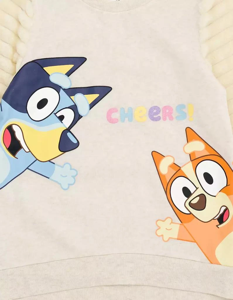 Bluey Little Girls Bingo Fleece Fur Sweatshirt Toddler|Child 2