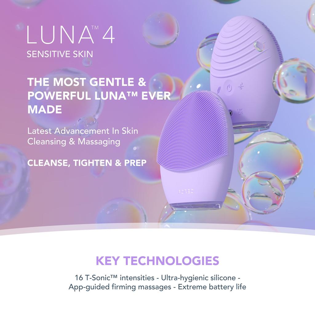 Foreo FOREO LUNA 4 Smart Facial Cleansing and Firming Massage Device - Sensitive Skin