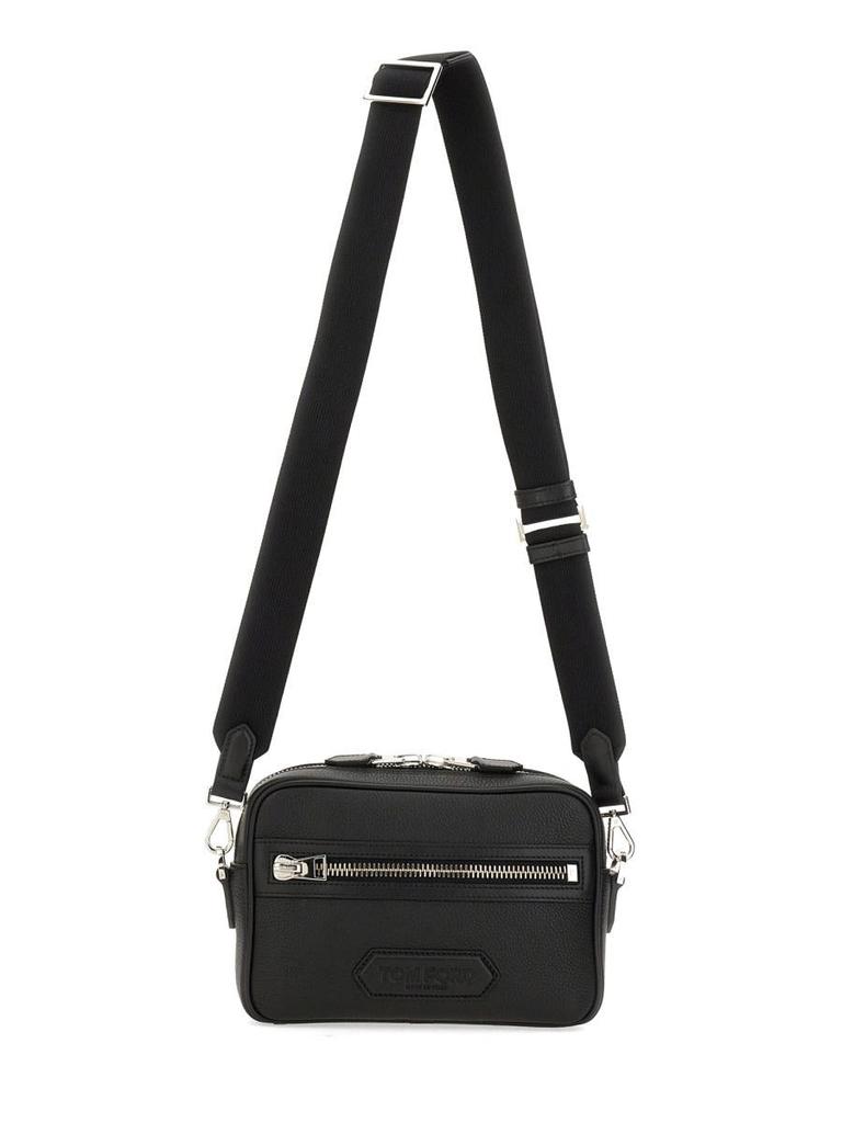 BLACK LEATHER SMALL TRAVELLER CROSSBODY BAG – On Sale Now
