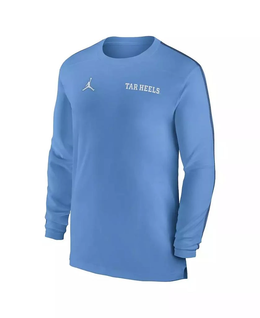 Jordan Men's North Carolina Tar Heels 2024 Sideline Coach UV Performance Long Sleeve T-Shirt 2