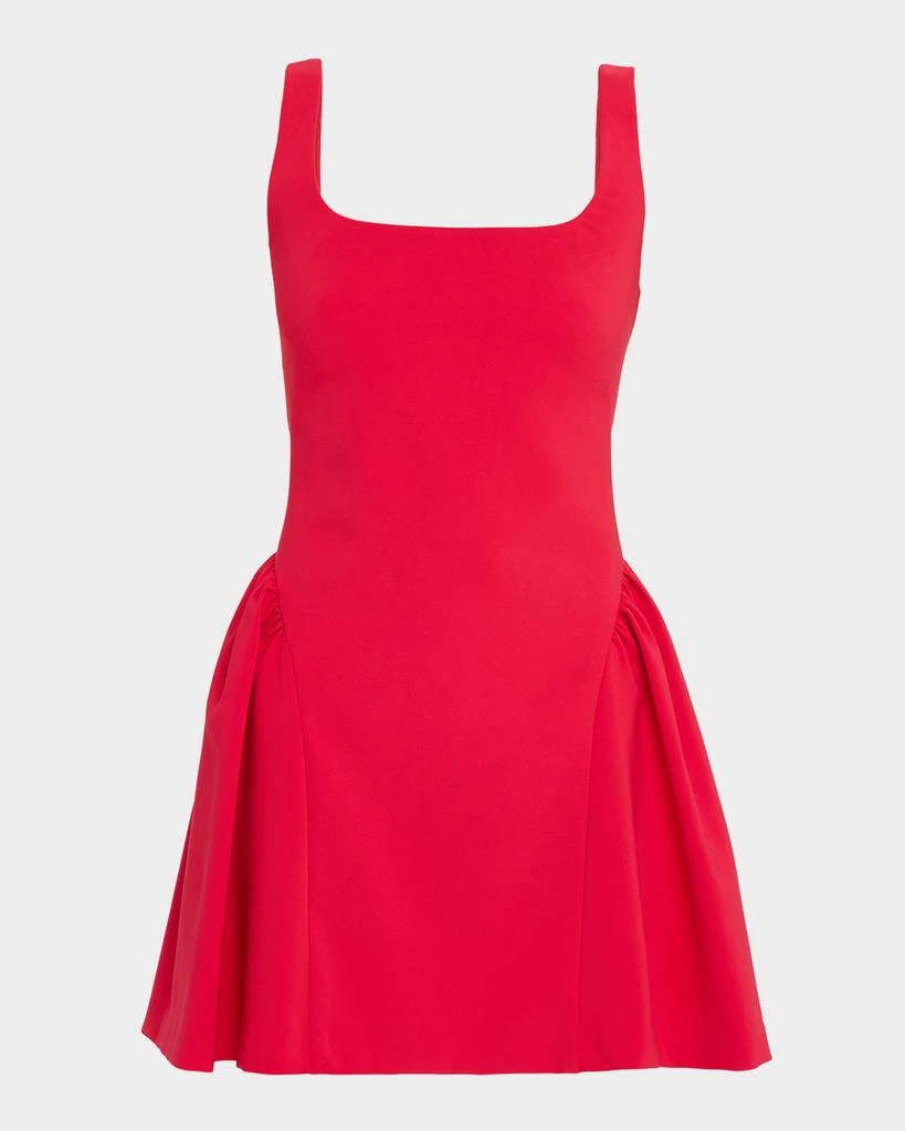 Liv Foster Sleeveless Square-Neck Crepe Mini Dress 1