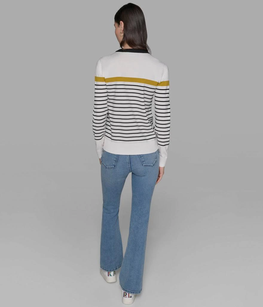 Karl Lagerfeld Paris STRIPED LOGO SWEATER 2