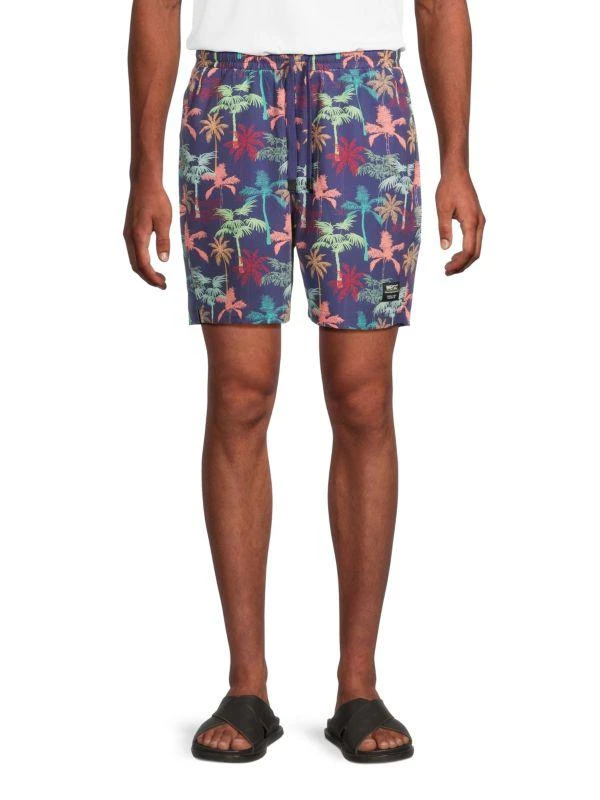 WeSC ​Austin Tropical-Print Drawstring Shorts 1
