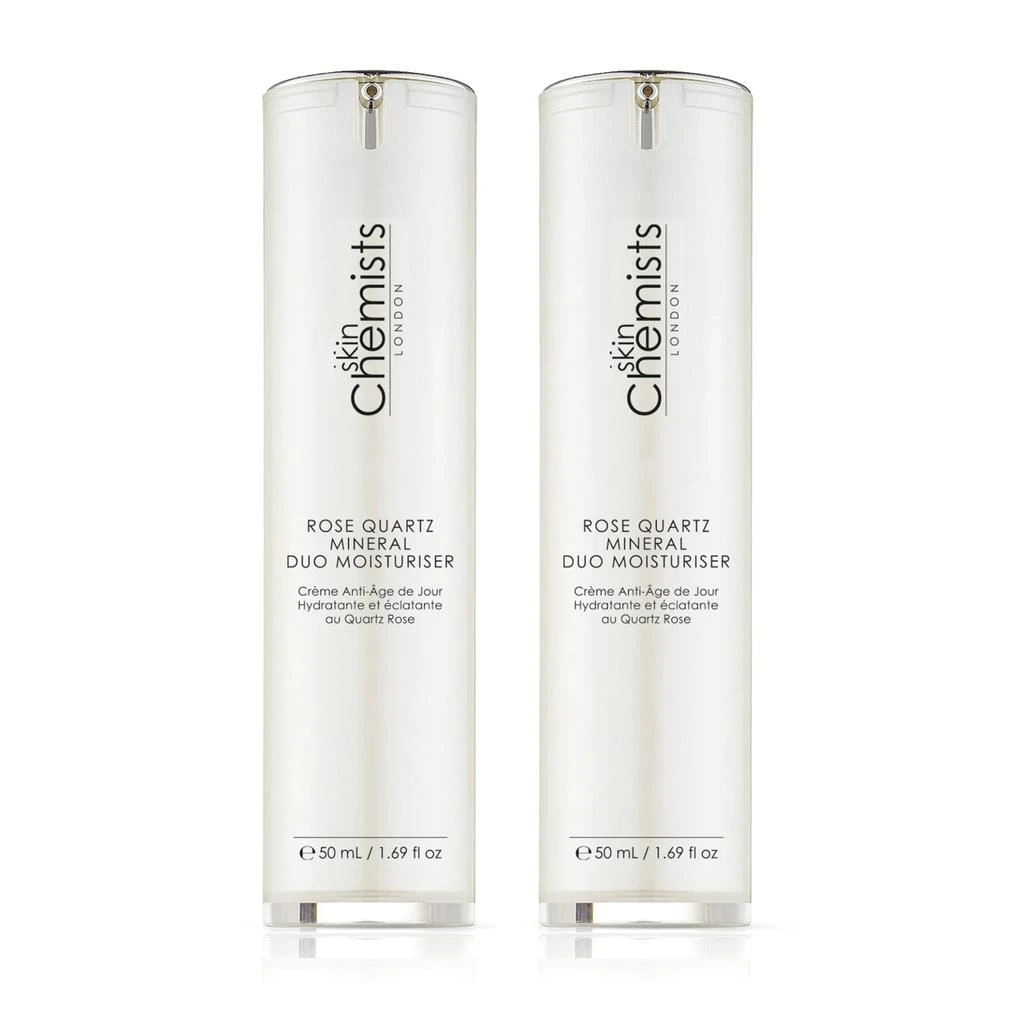 skinChemists Rose Quartz Duo Moisturizer 50ml Twin Value Savings Pack