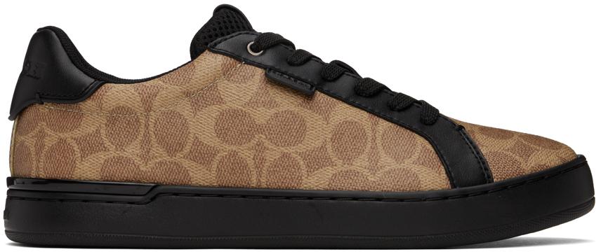 Coach 1941 Tan & Black Lowline Low Top Sneakers