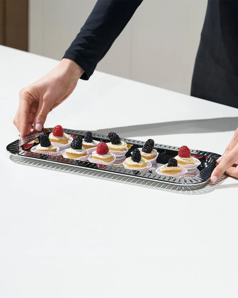 ANNA New York Striations Small Rectangle Serving Tray, 13.75" 3