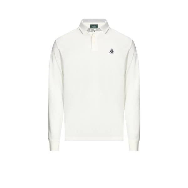 Hackett Long-sleeved cotton polo shirt 1