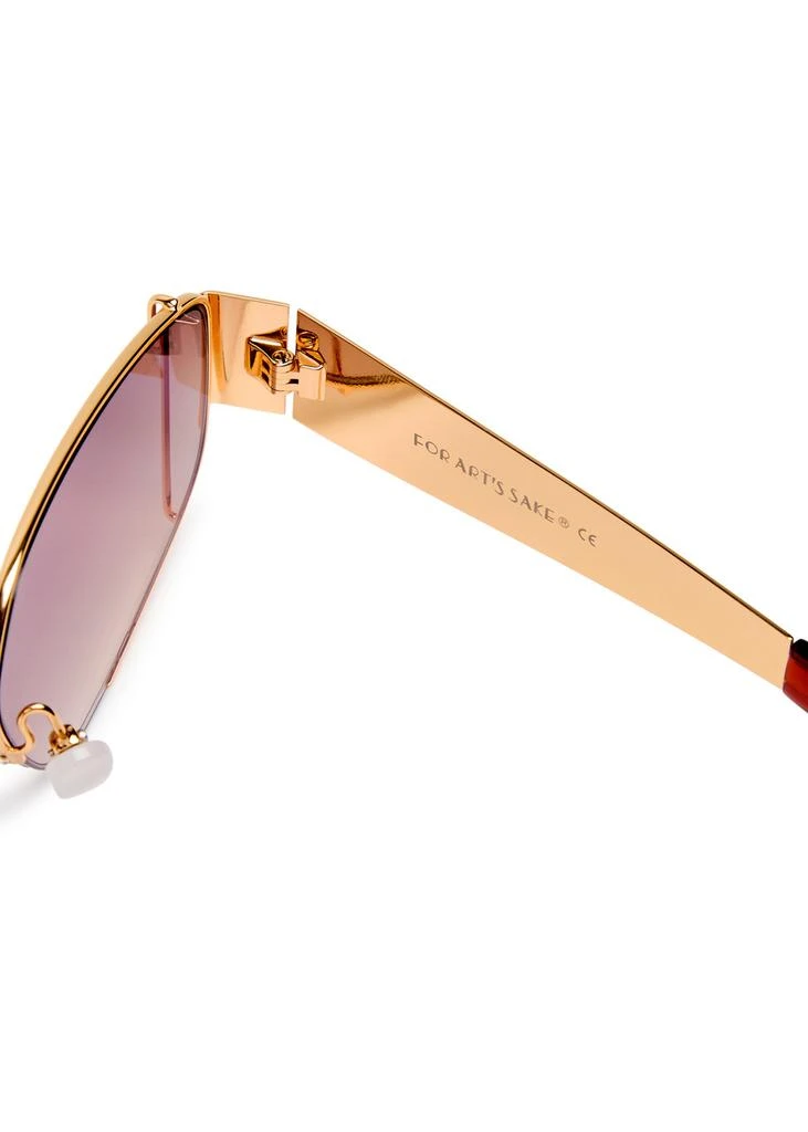 FOR ART'S SAKE Talia rectangle-frame sunglasses 3