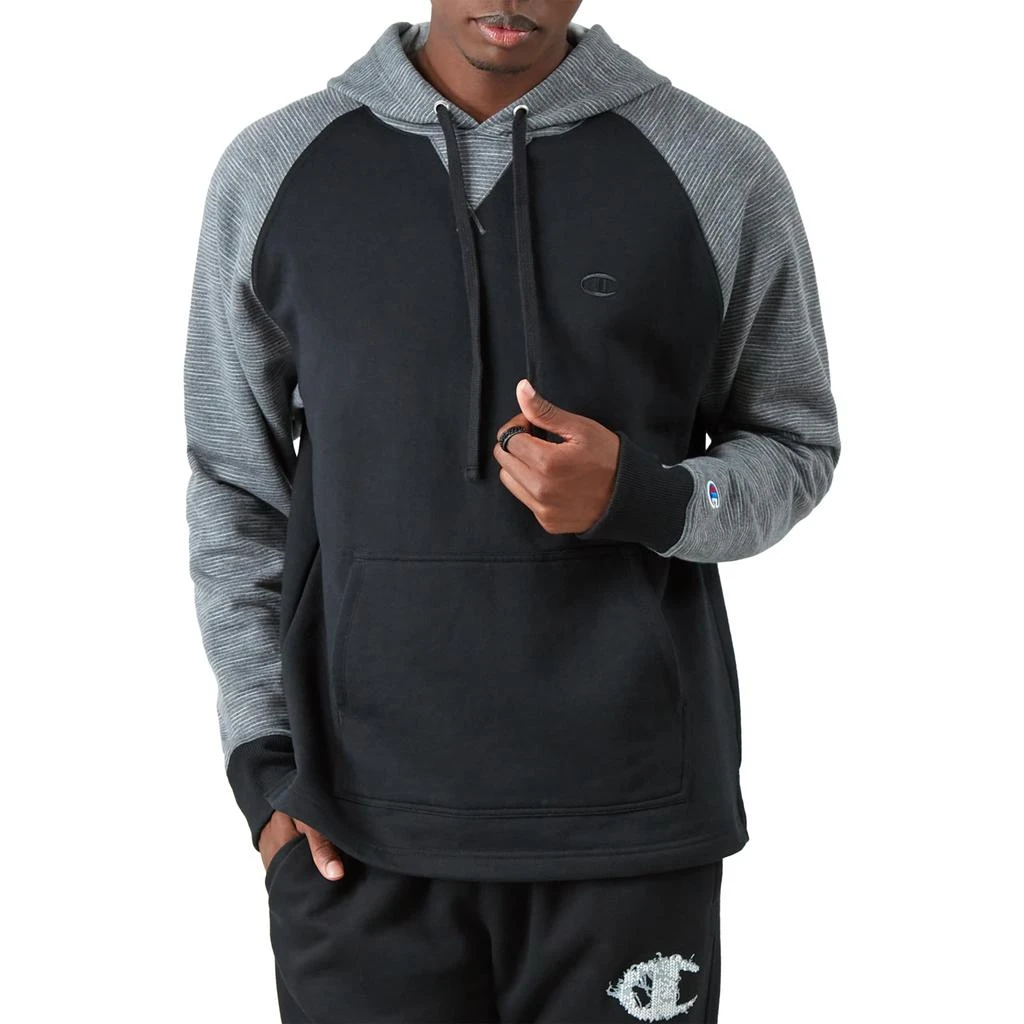CHAMPION Powerblend Stripe Hoodie 1