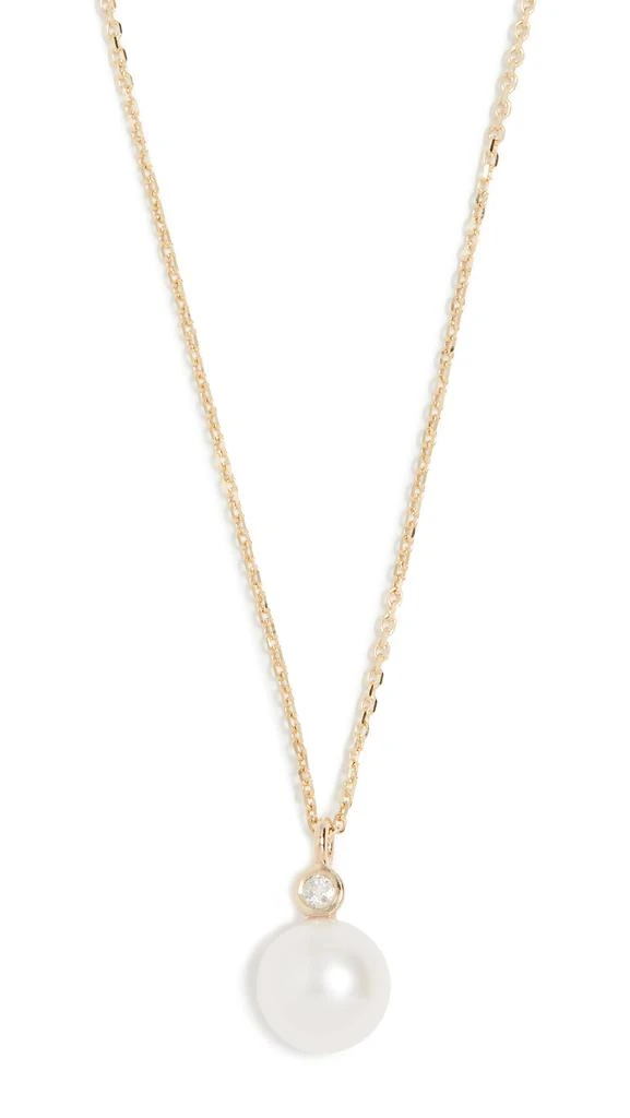 MATEO 14K   Pearl and Diamond Dot Necklace 6